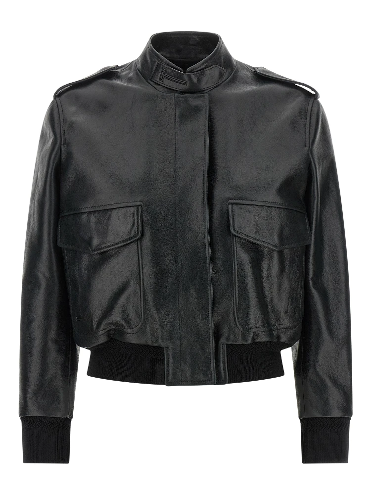 Black Lamb Leather Leather Jacket