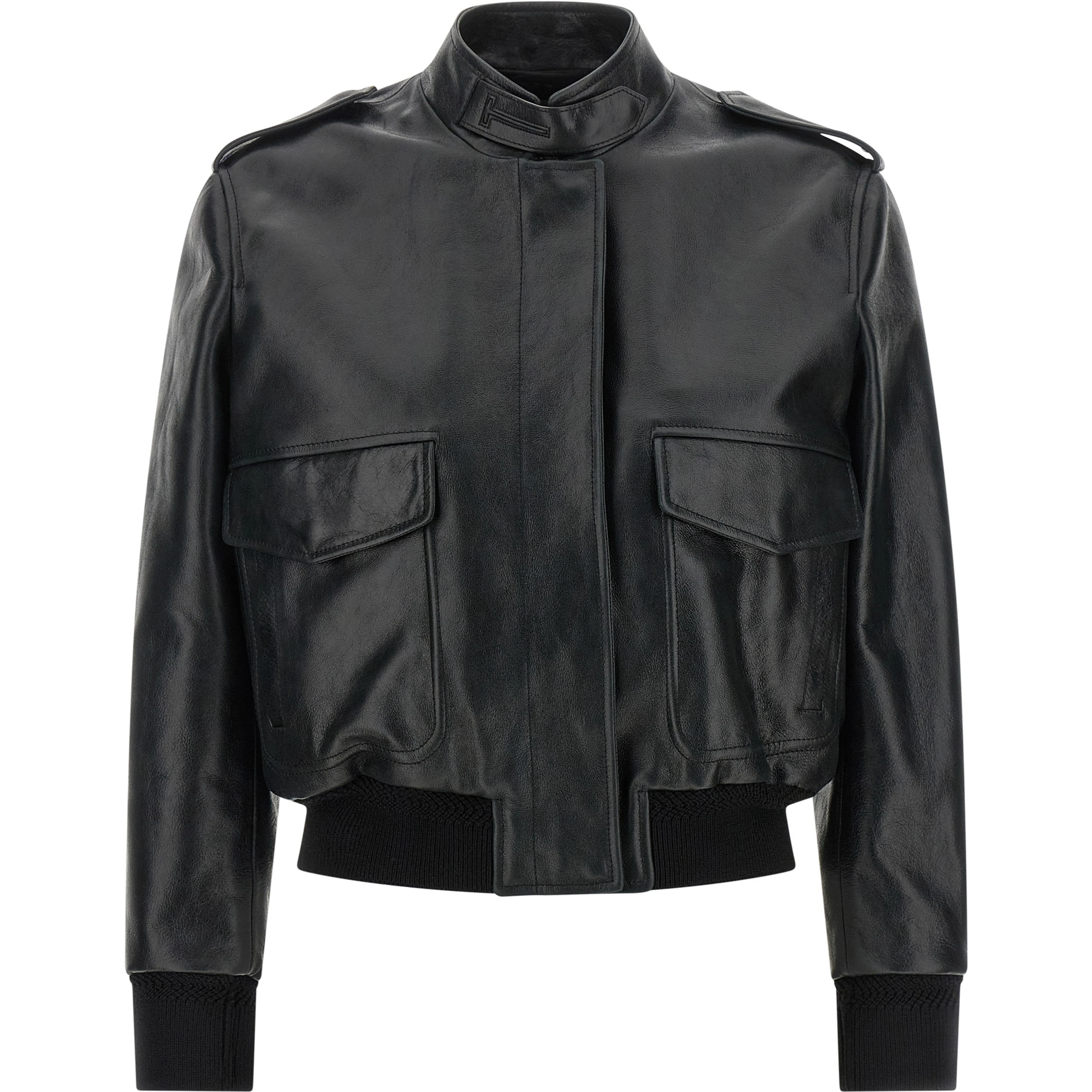 Black Lamb Leather Leather Jacket