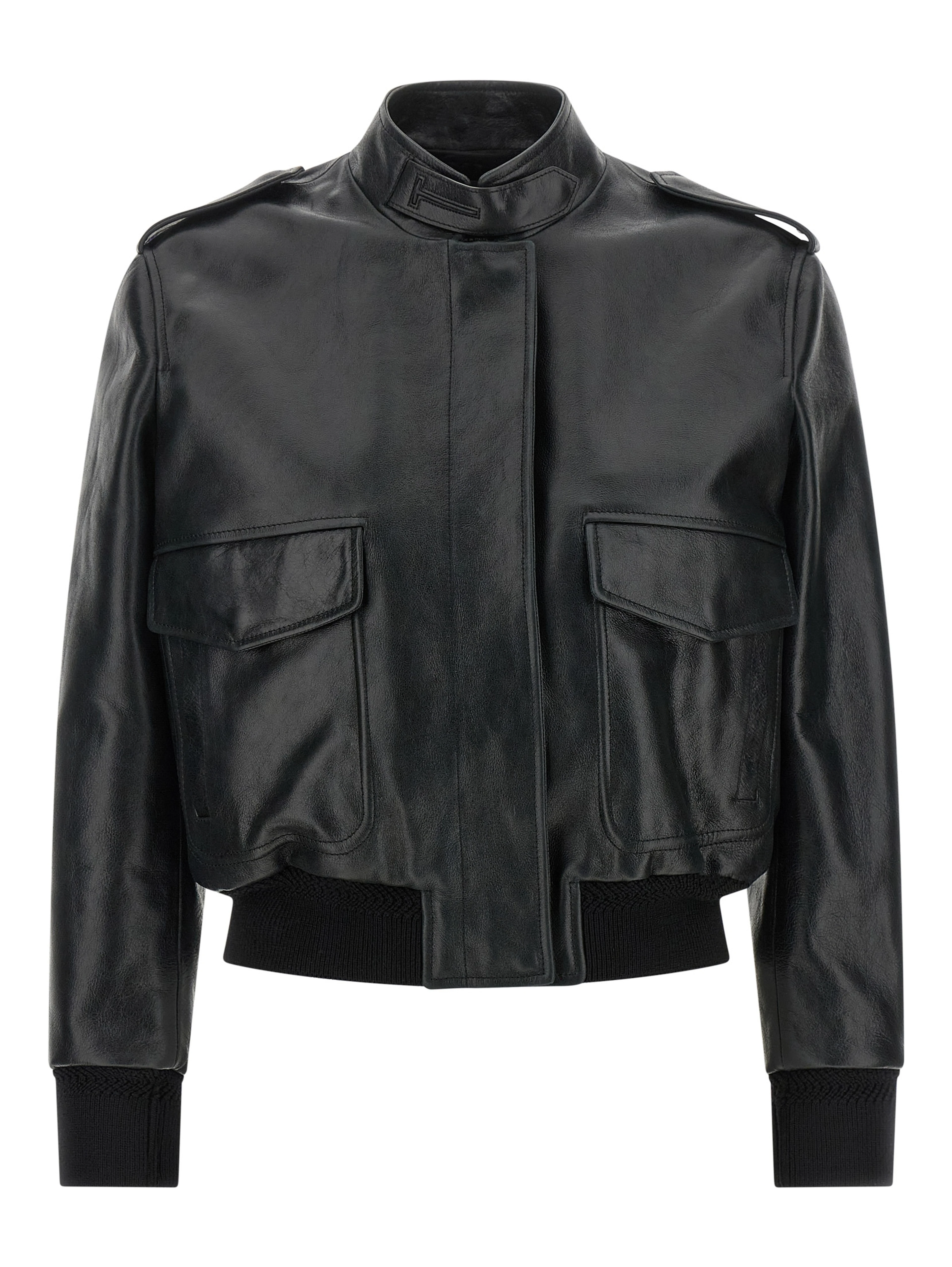 Black Lamb Leather Leather Jacket