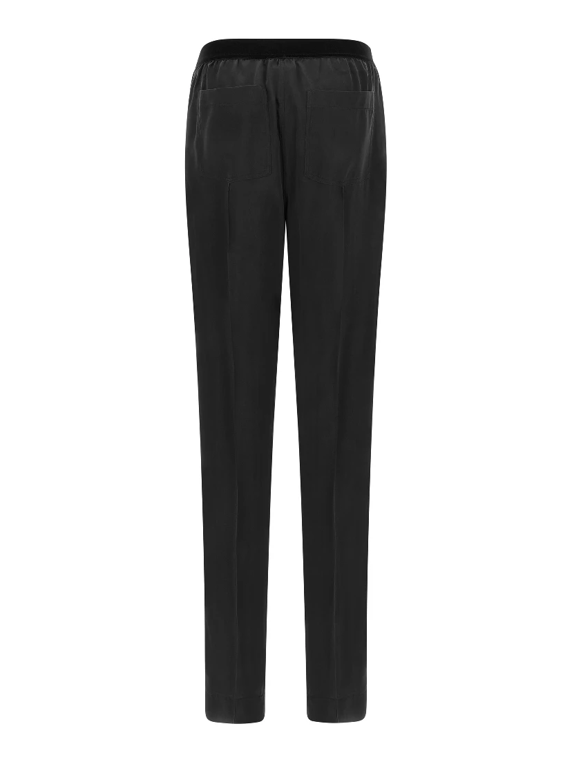 Black Silk Bottoms Sleepwear