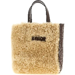 Multicolor Lamb Leather Handbag