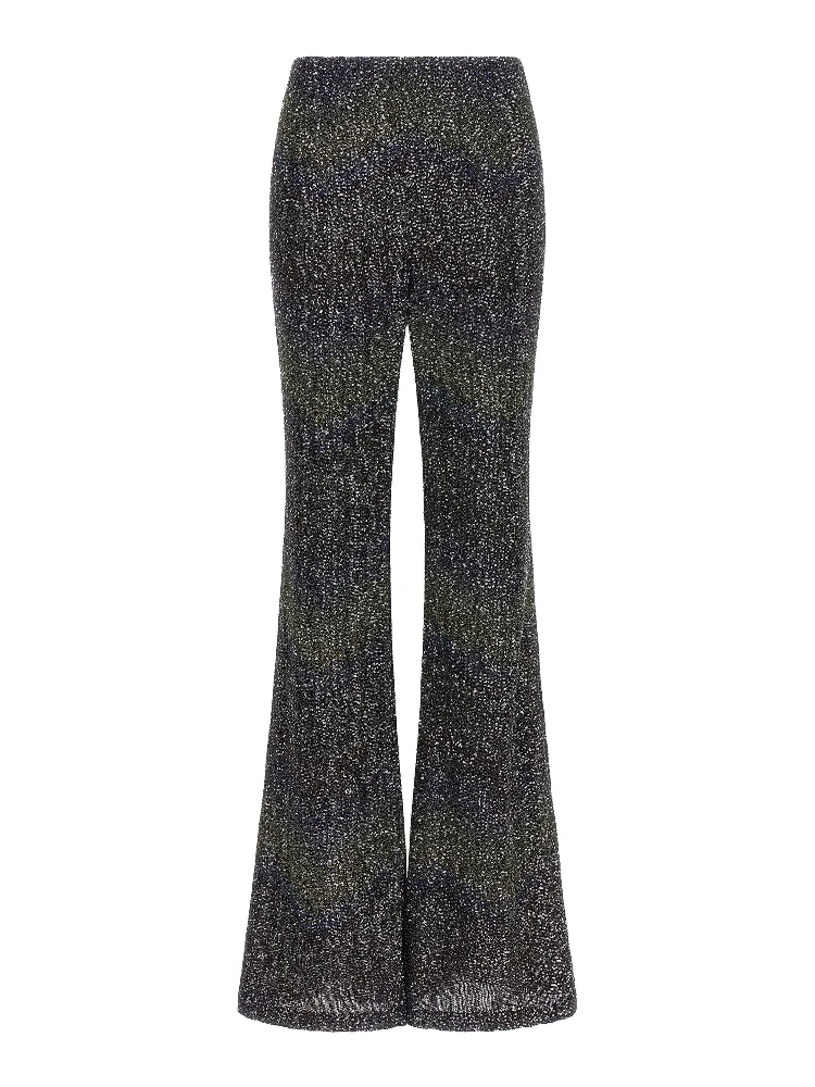 Multicolor Polyamide Flared Pants
