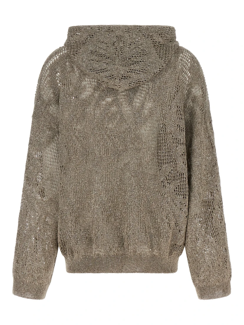 Brown Linen Cardigan
