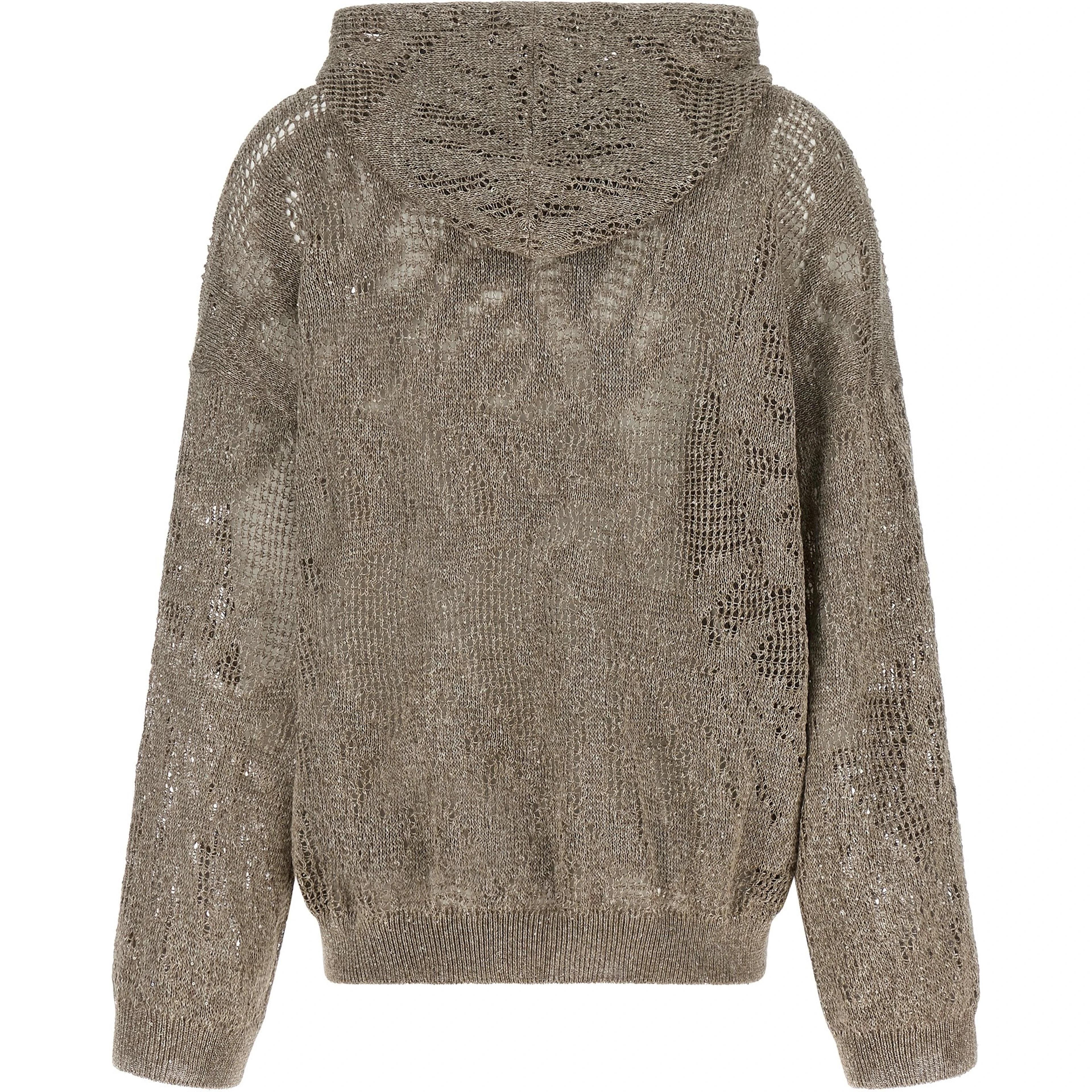Brown Linen Cardigan