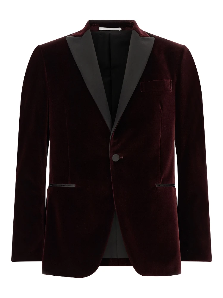 Bordeaux Cotton Blazer