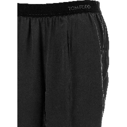 Black Silk Bottoms Sleepwear