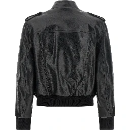 Black Lamb Leather Leather Jacket