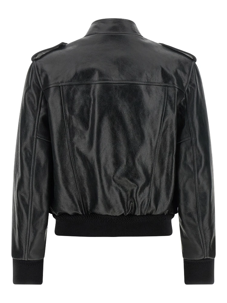 Black Lamb Leather Leather Jacket alternative