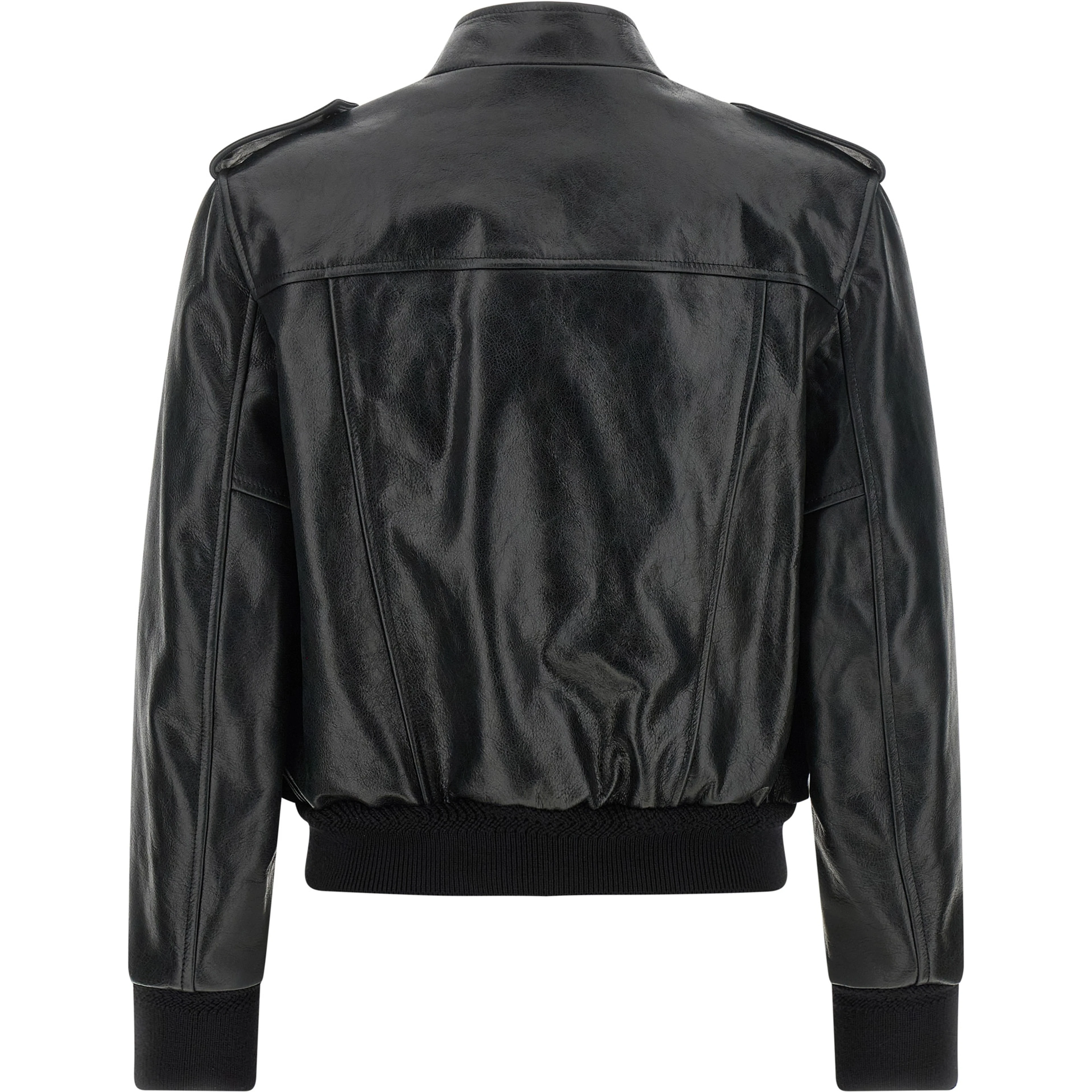 Black Lamb Leather Leather Jacket