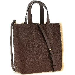 Multicolor Lamb Leather Handbag
