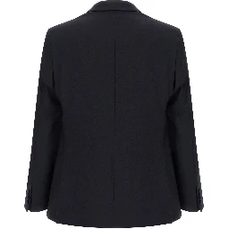 Black Wool Two-Piece Suit