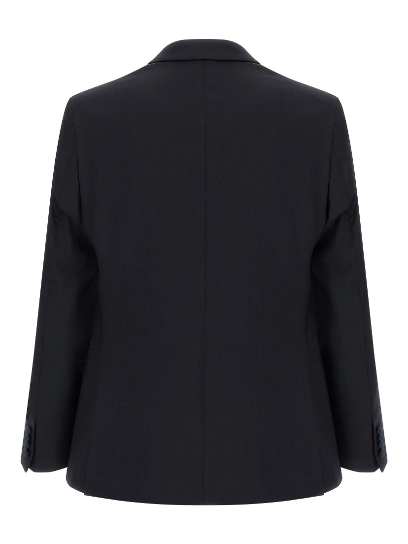 Black Wool Two-Piece Suit