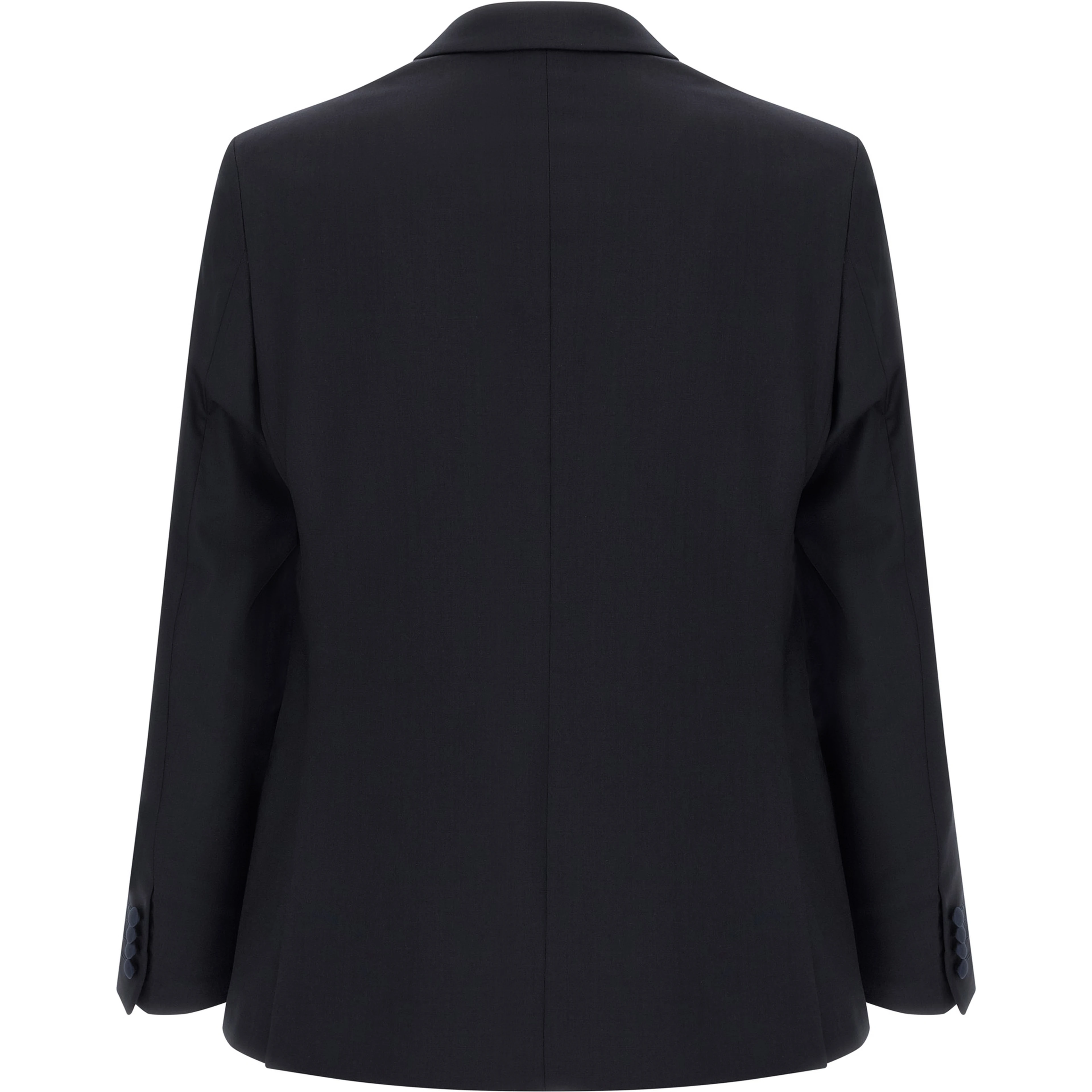 Black Wool Two-Piece Suit
