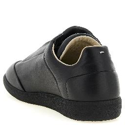 Black Calfskin Low Top Sneakers