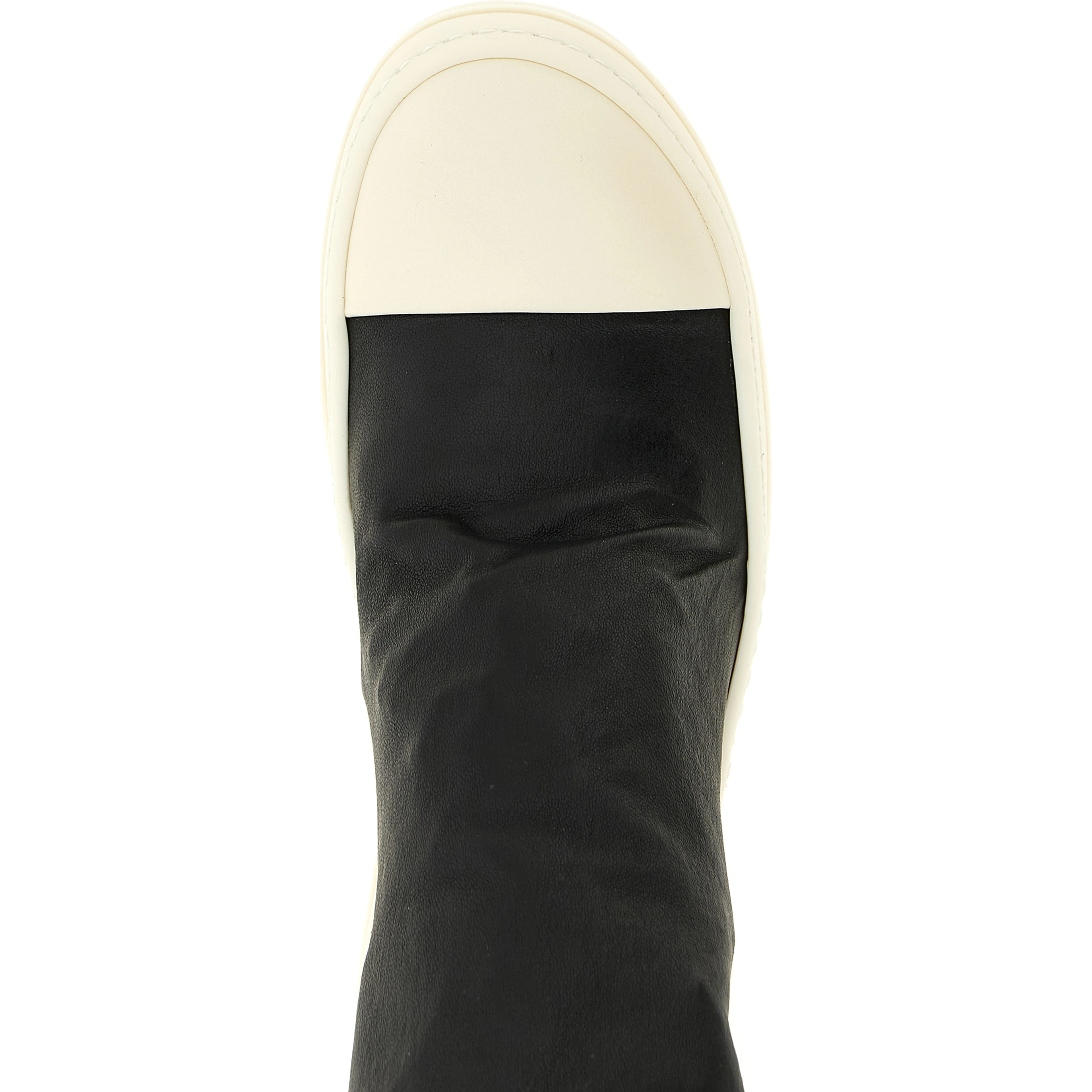 Black Lamb Leather Over The Knee
