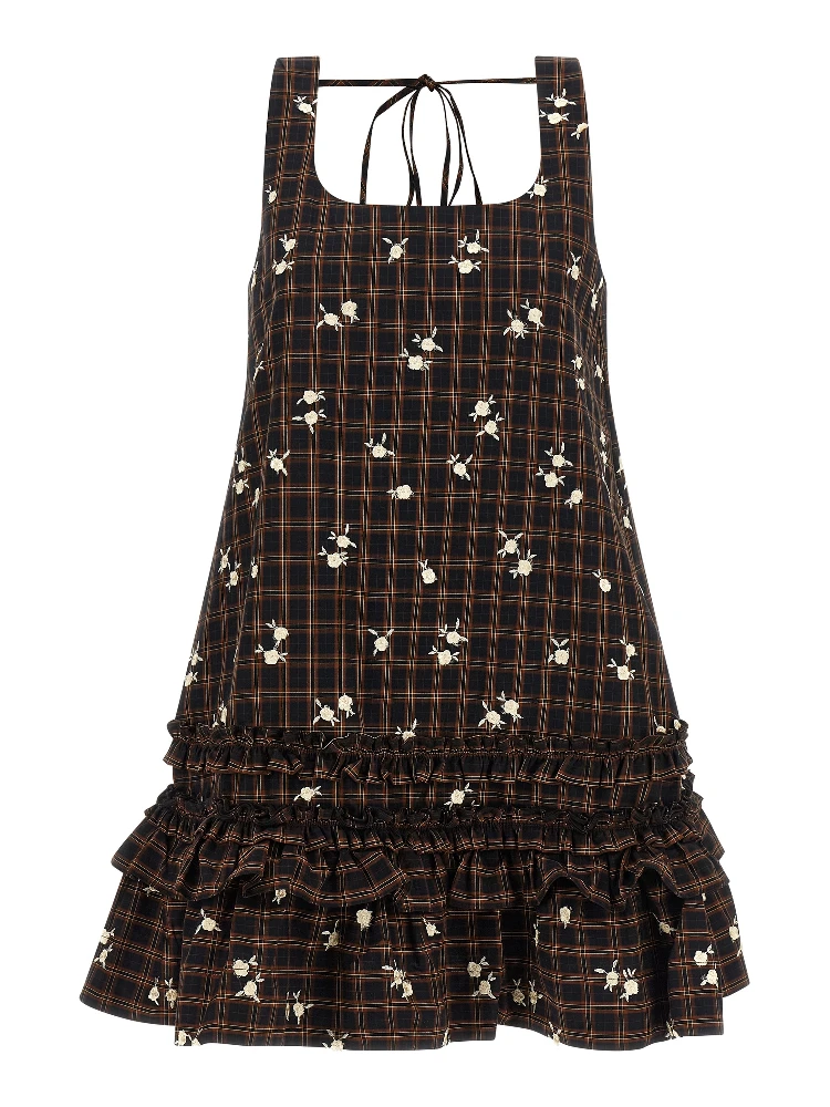 Brown Organic Cotton Short Dress