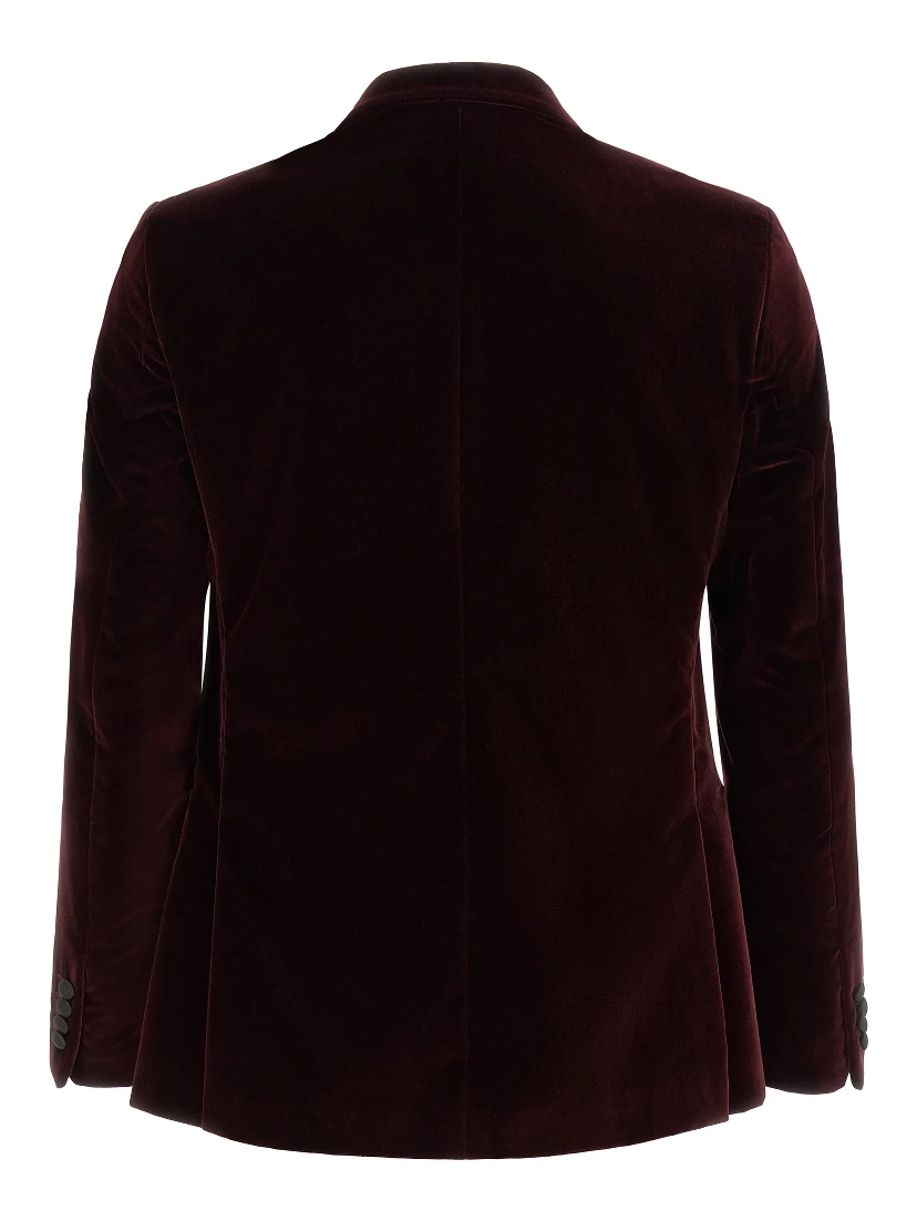 Bordeaux Cotton Blazer