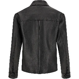 Multicolor Calfskin Leather Jacket