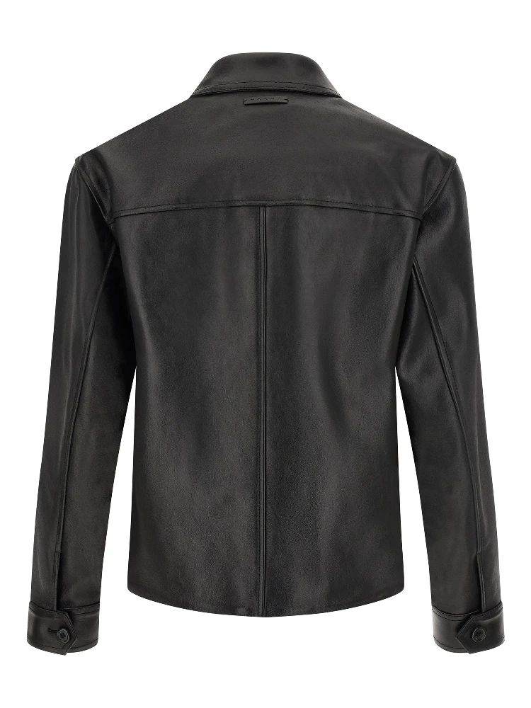 Multicolor Calfskin Leather Jacket alternative