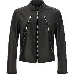 Black Lamb Leather Leather Jacket