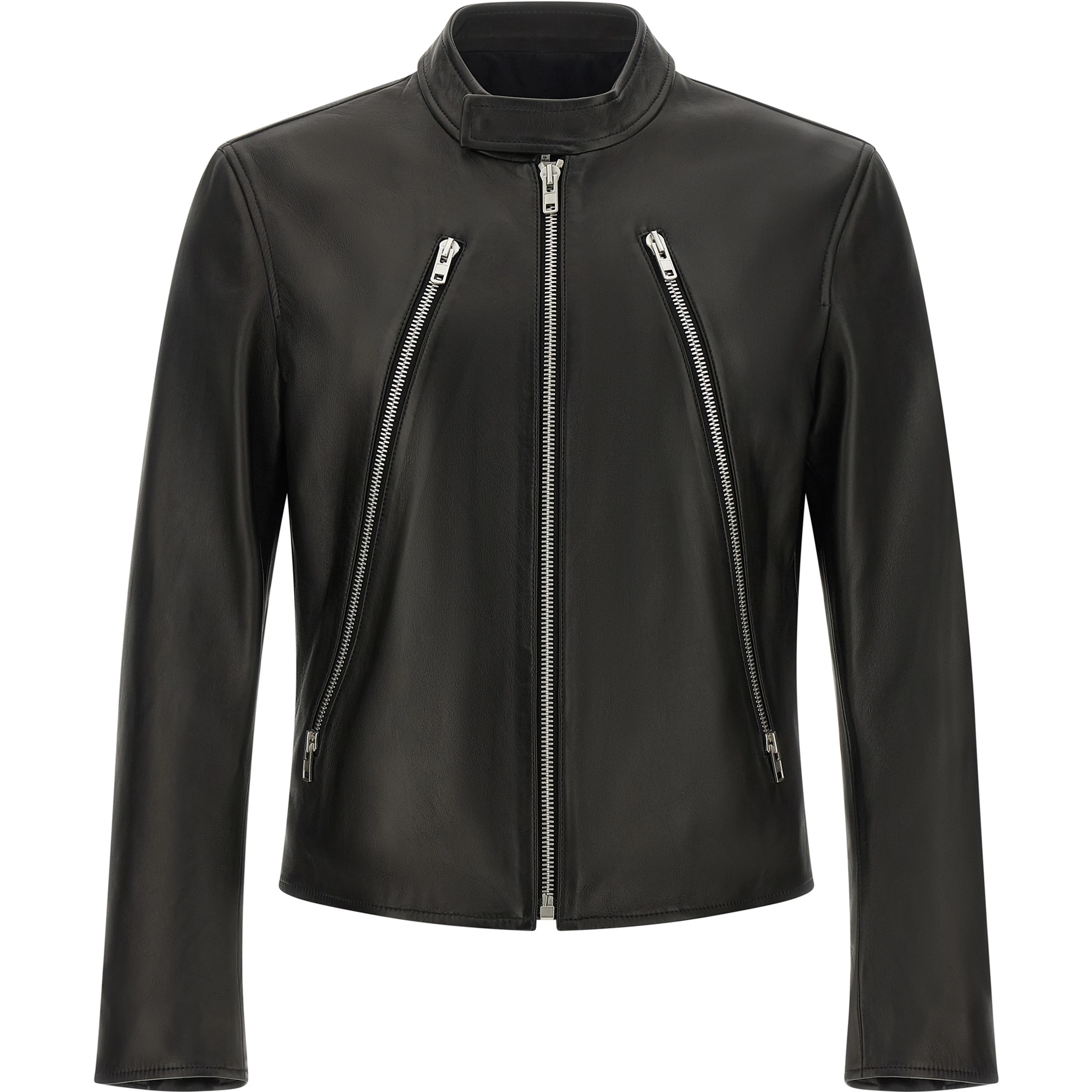 Black Lamb Leather Leather Jacket