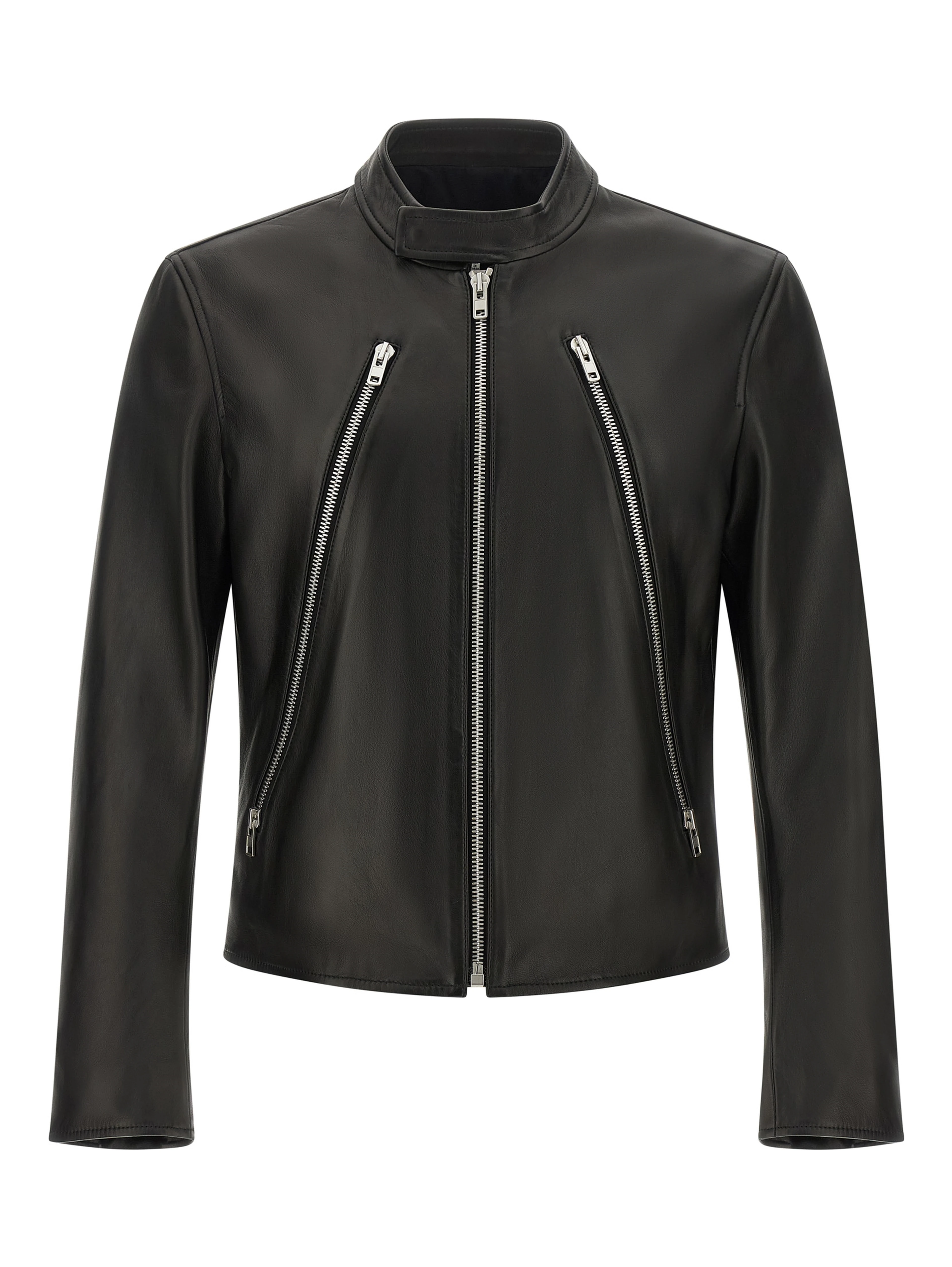 Black Lamb Leather Leather Jacket