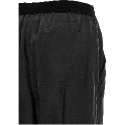 Black Silk Bottoms Sleepwear