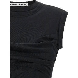 Black Cotton Short Dress