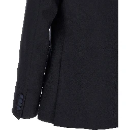 Black Wool Two-Piece Suit
