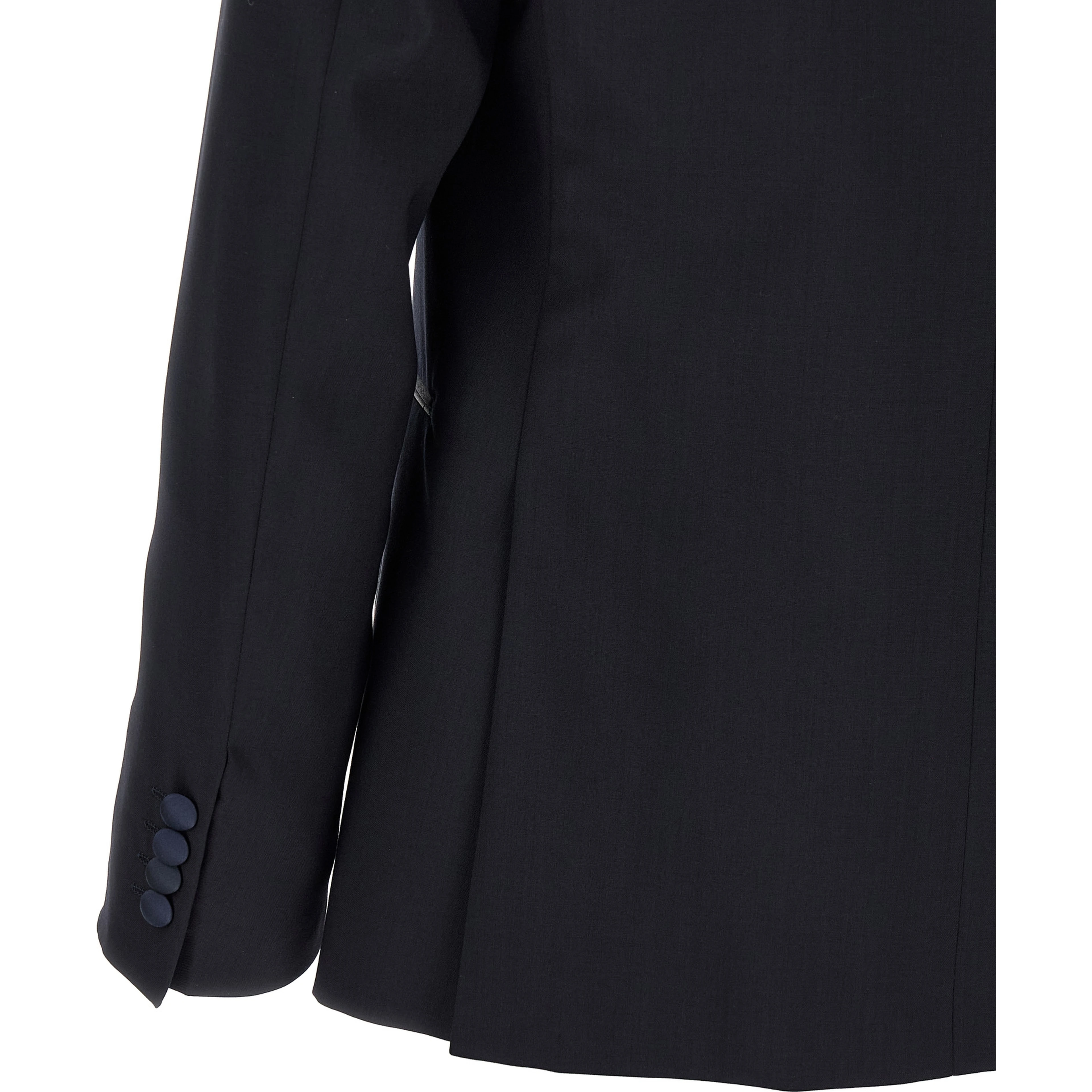 Black Wool Two-Piece Suit