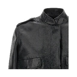 Black Lamb Leather Leather Jacket