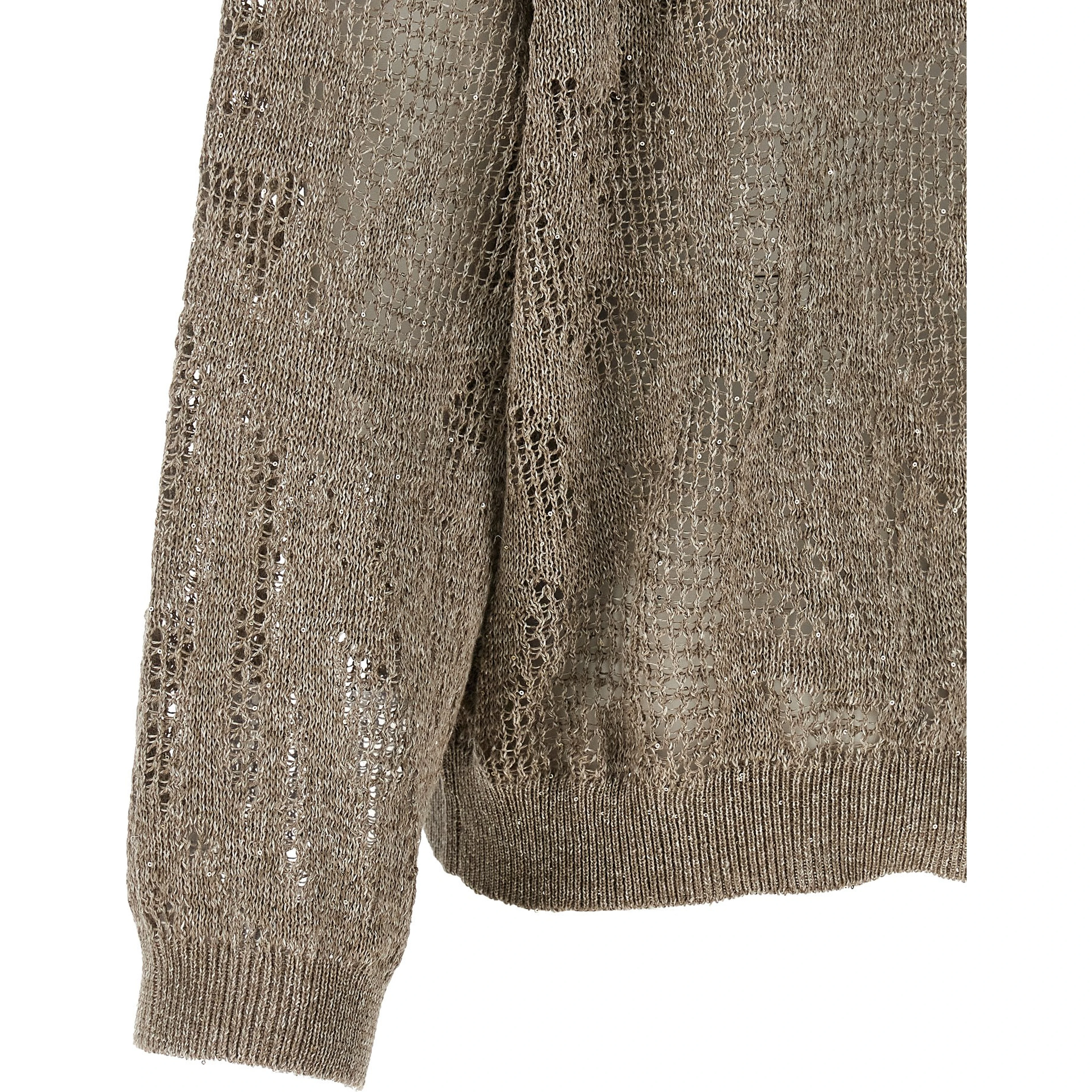Brown Linen Cardigan