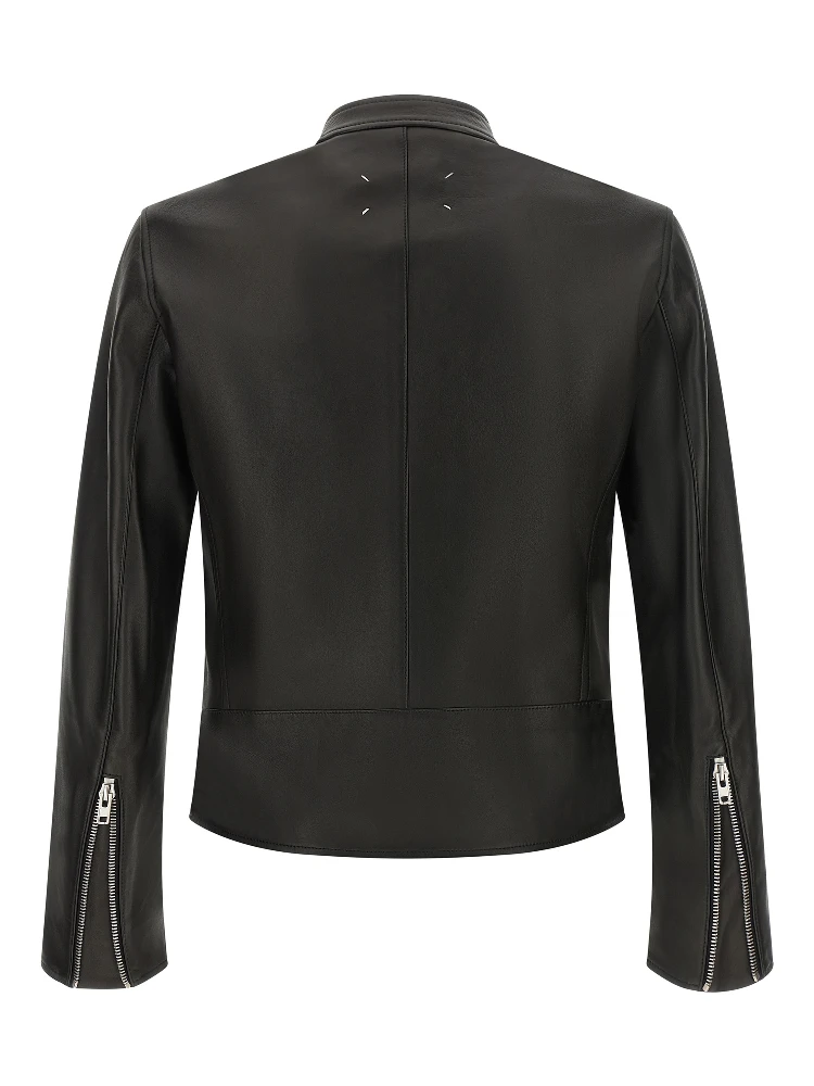Black Lamb Leather Leather Jacket alternative