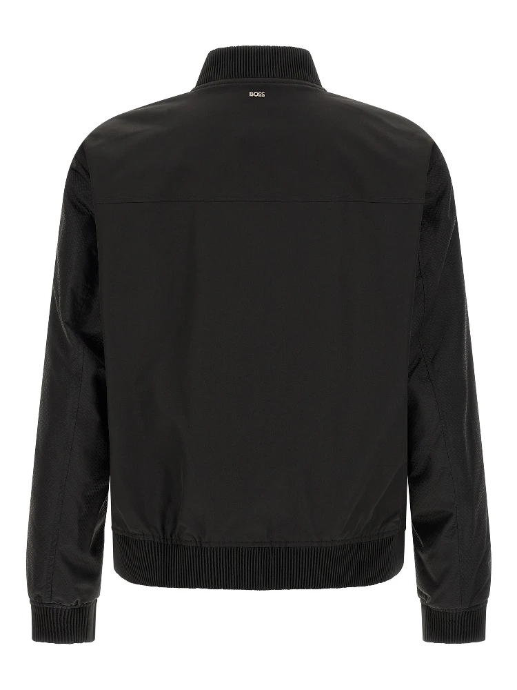 Black Polyester Bomber alternative