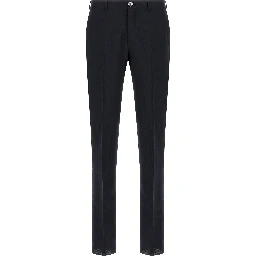 Black Wool Two-Piece Suit