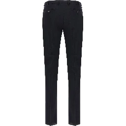 Black Wool Two-Piece Suit