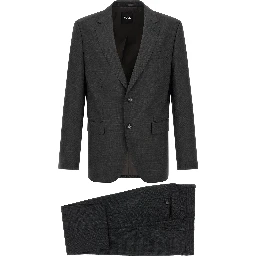 Gray Virgin Wool Two-Piece Suit