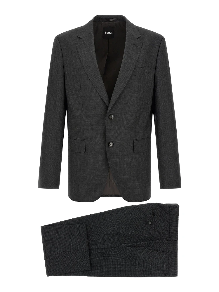 Gray Virgin Wool Two-Piece Suit