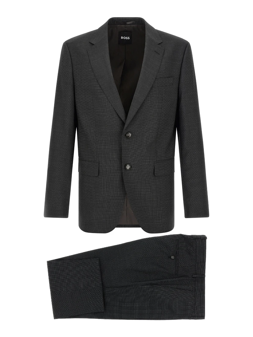 Gray Virgin Wool Two-Piece Suit