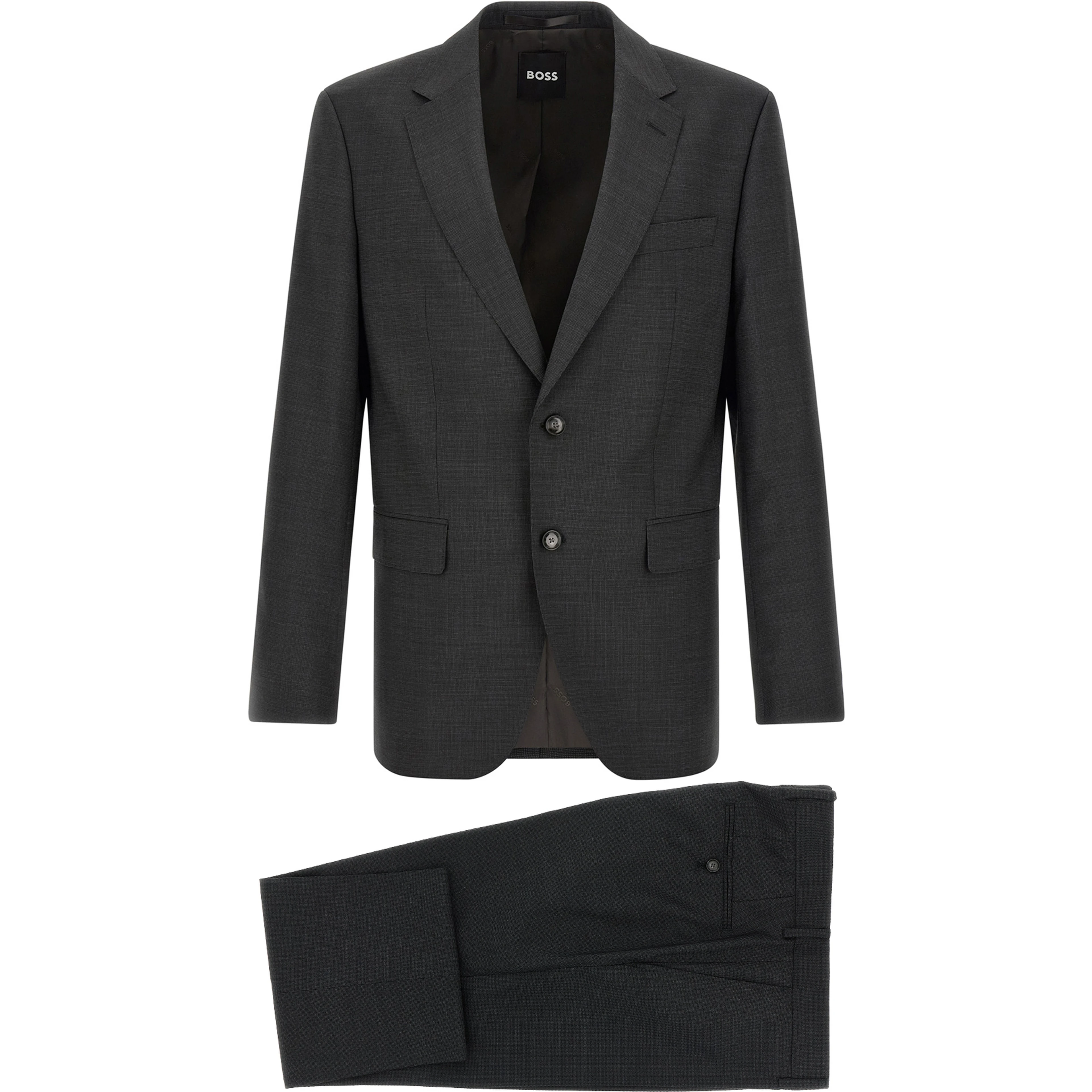 Gray Virgin Wool Two-Piece Suit