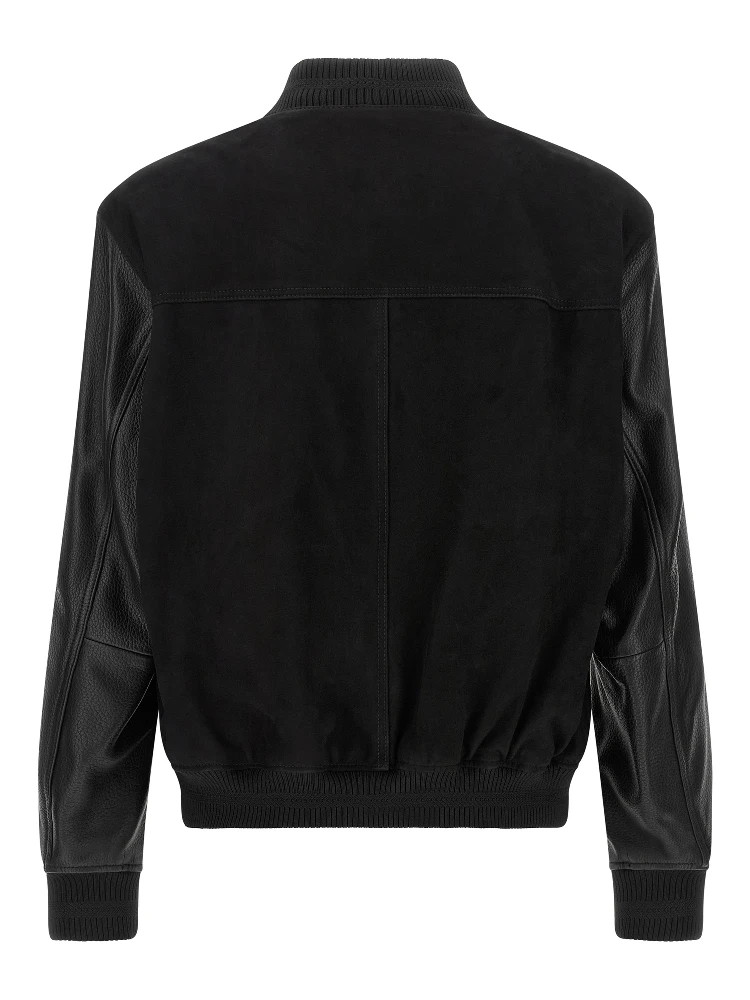 Black Polyester Bomber alternative