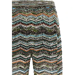Multicolor Viscose Flared Pants