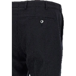 Black Wool Two-Piece Suit