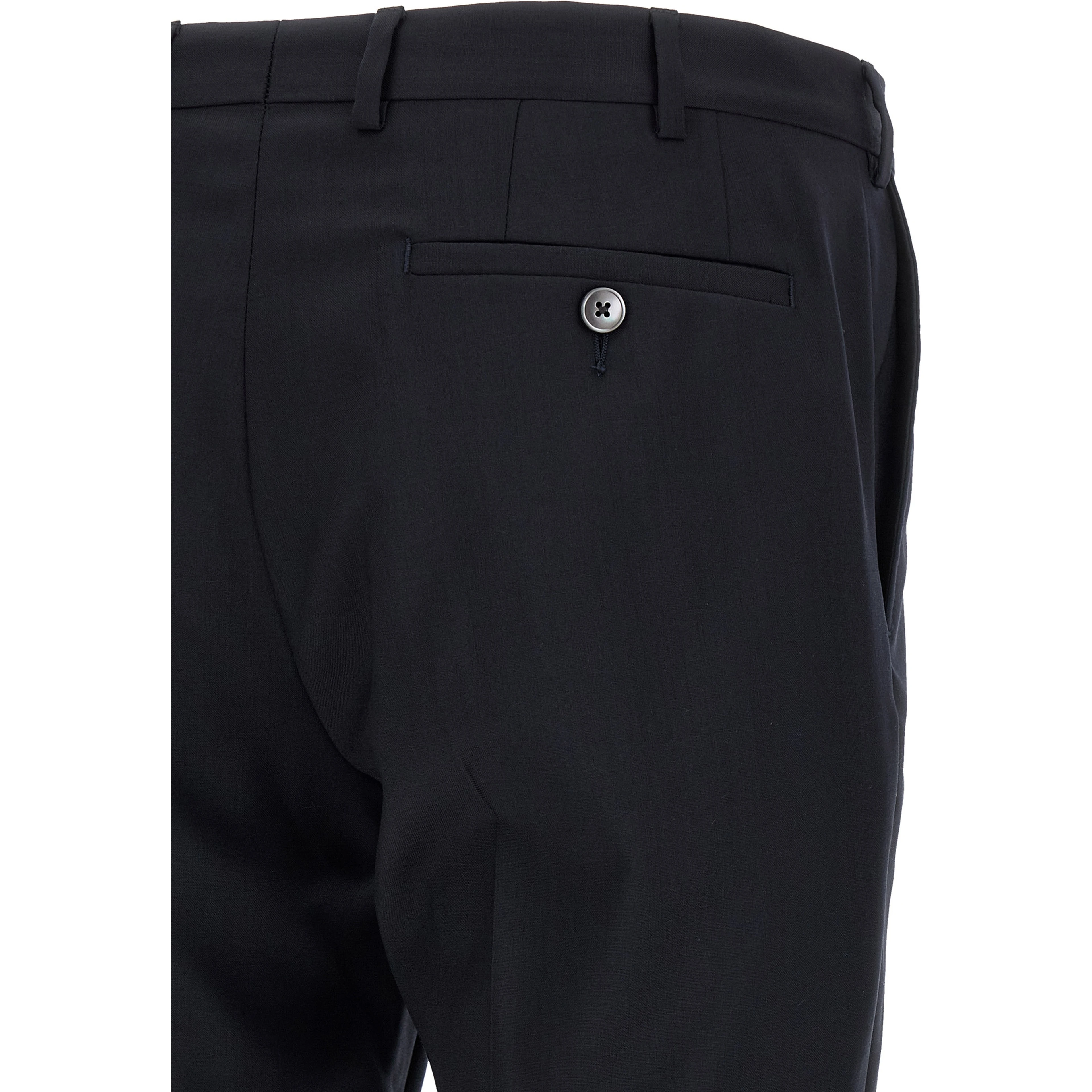 Black Wool Two-Piece Suit