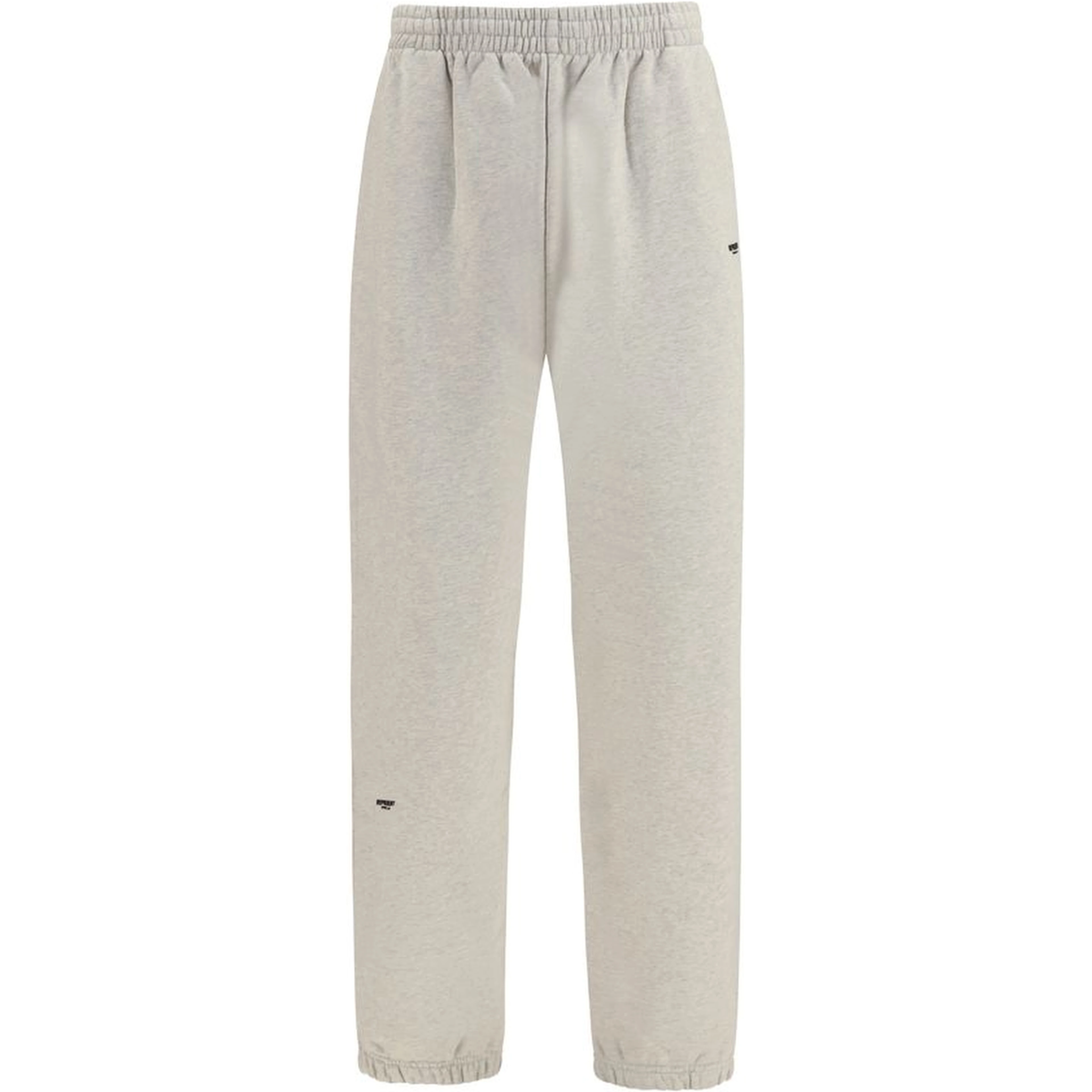 Beige Cotton Casual Pants