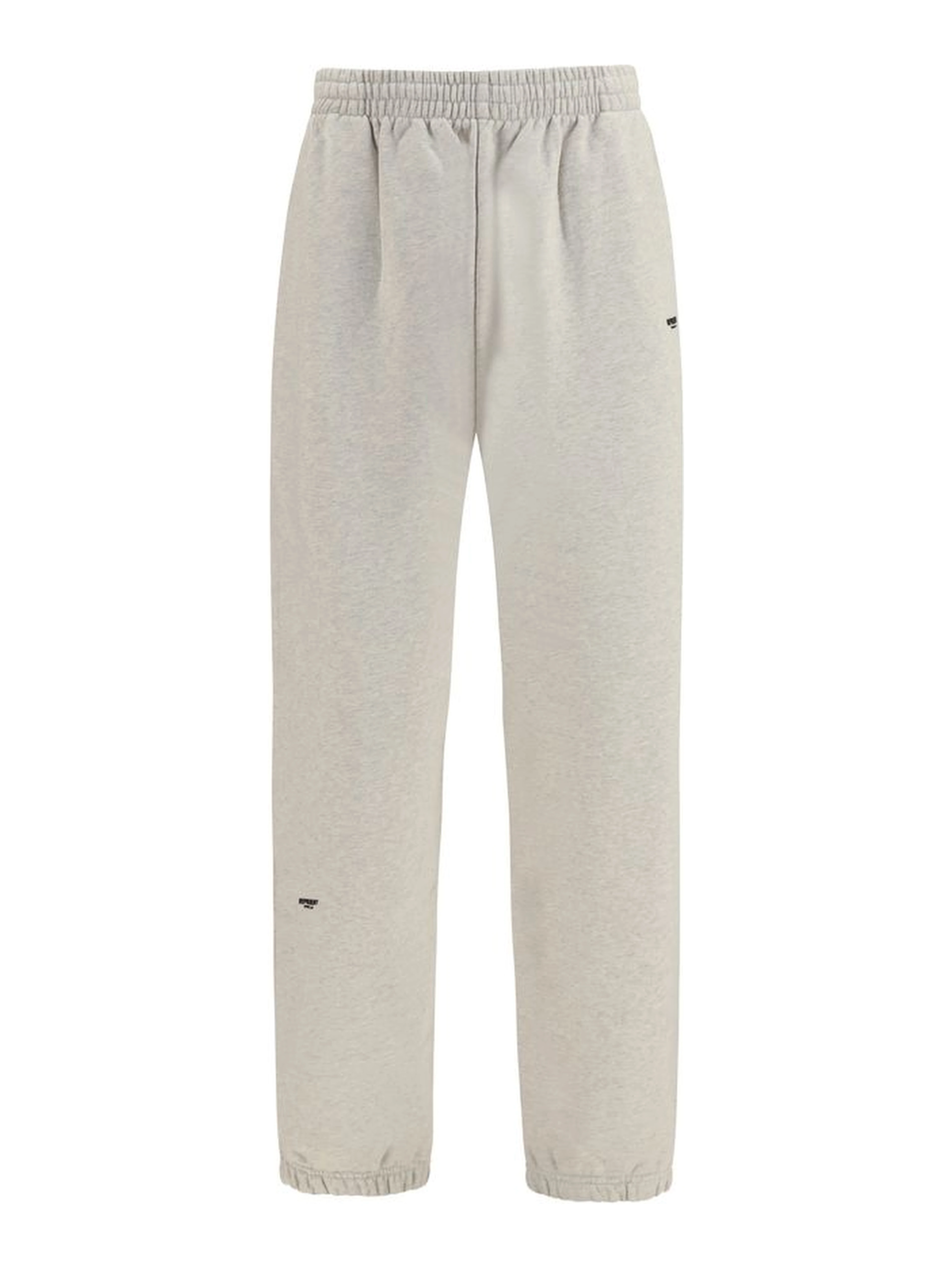 Beige Cotton Casual Pants