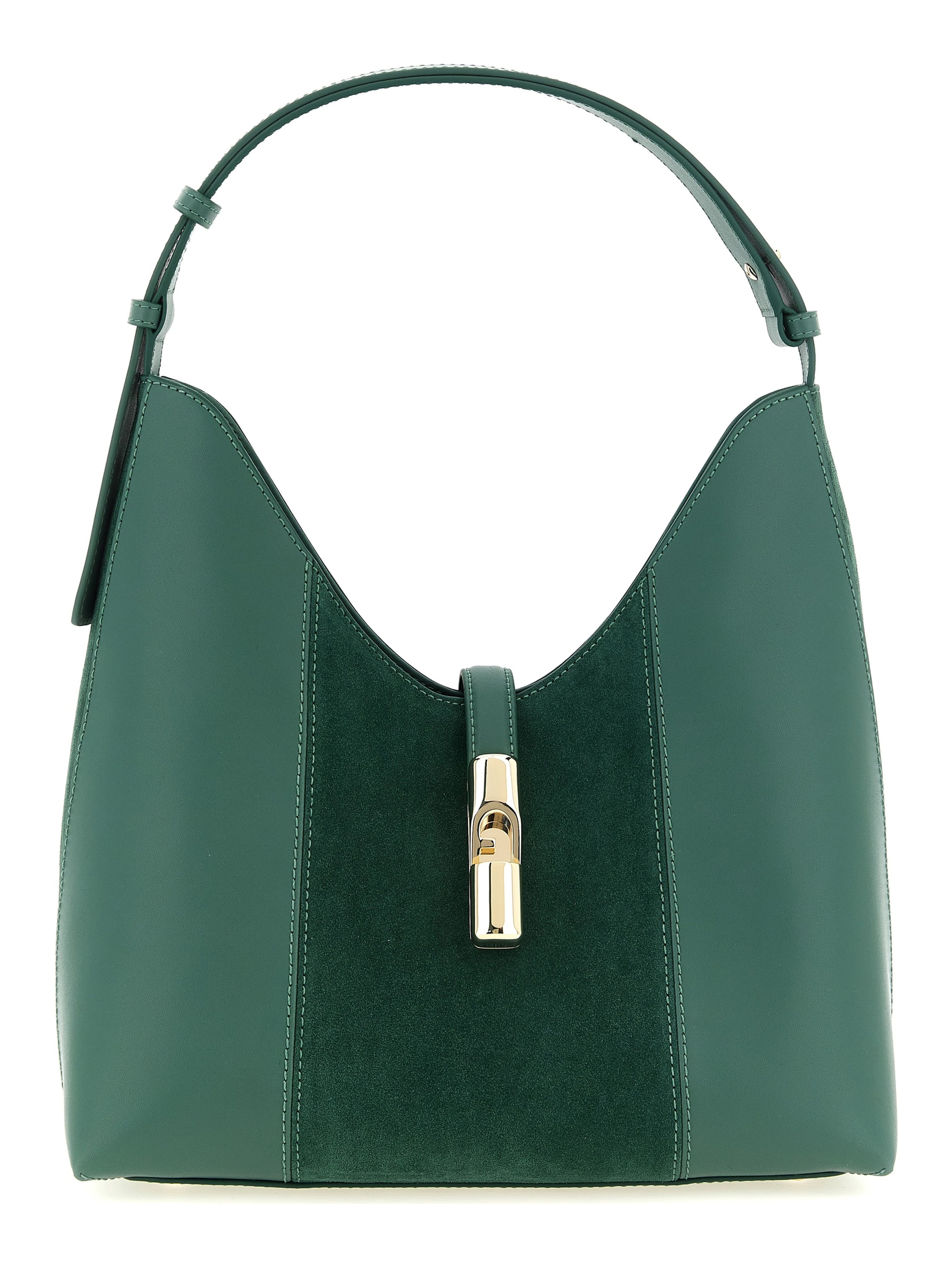 Bicolor Calfskin Shoulder Bag