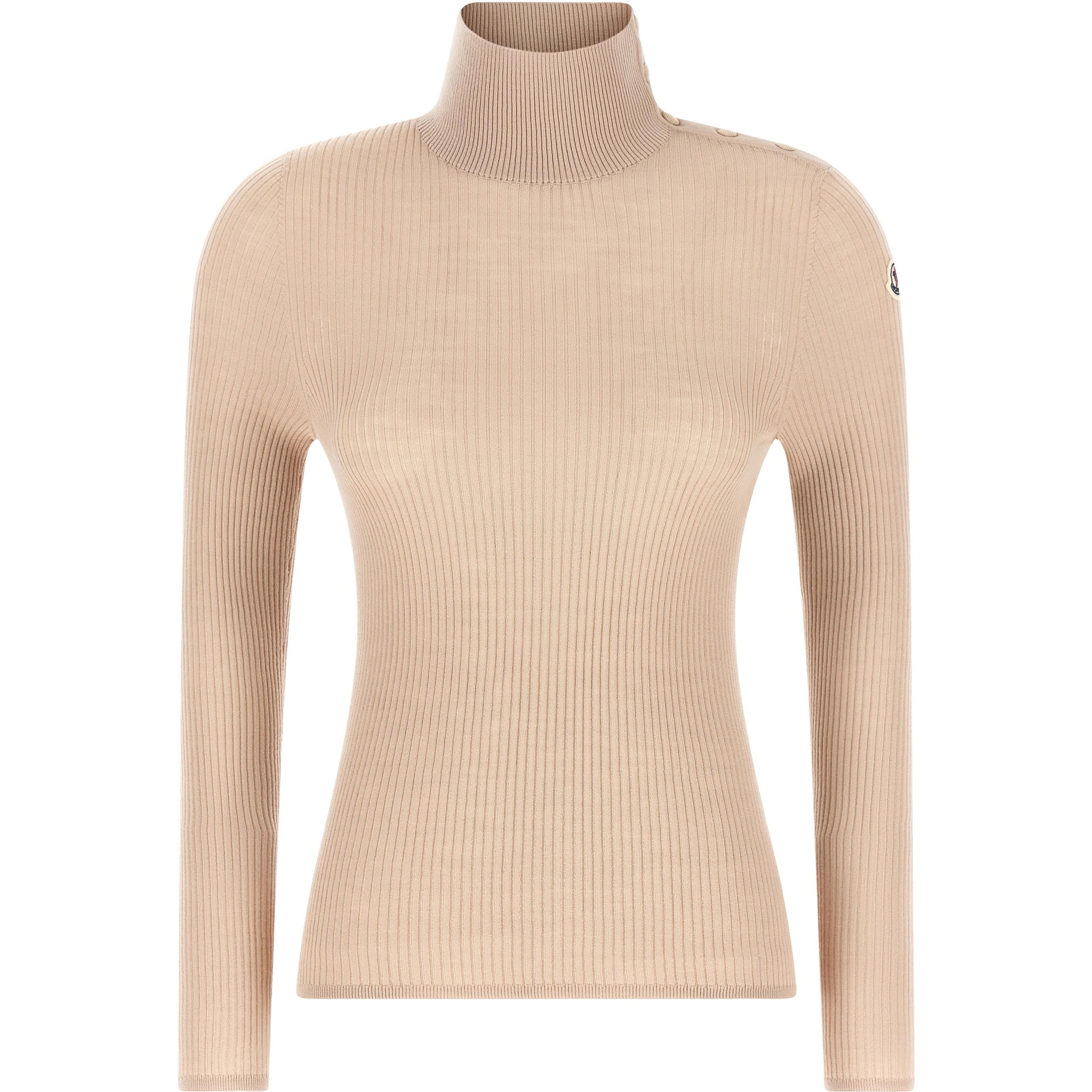 Beige Virgin Wool Cardigan