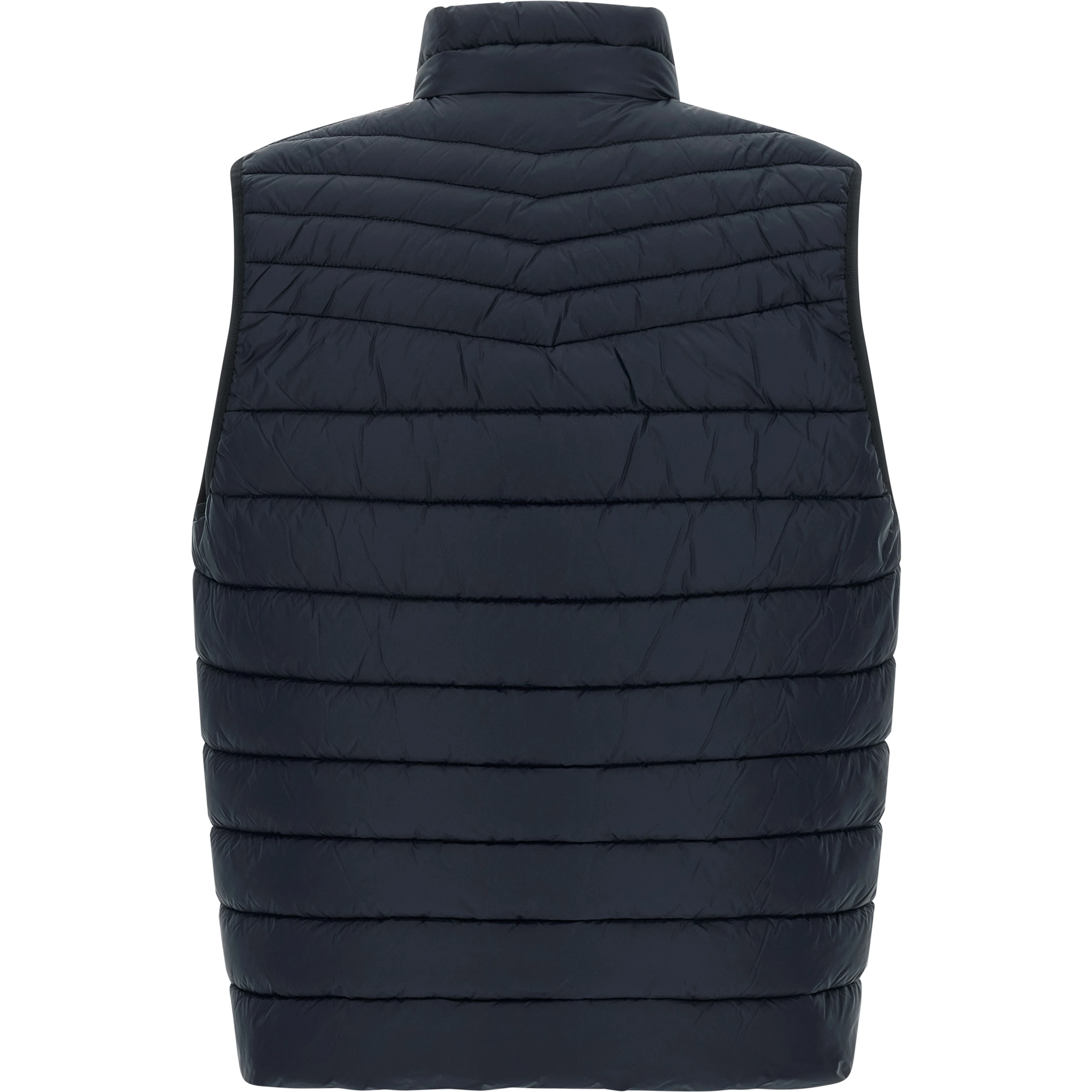 Blue Recycled Polyamide Sleeveless Jacket