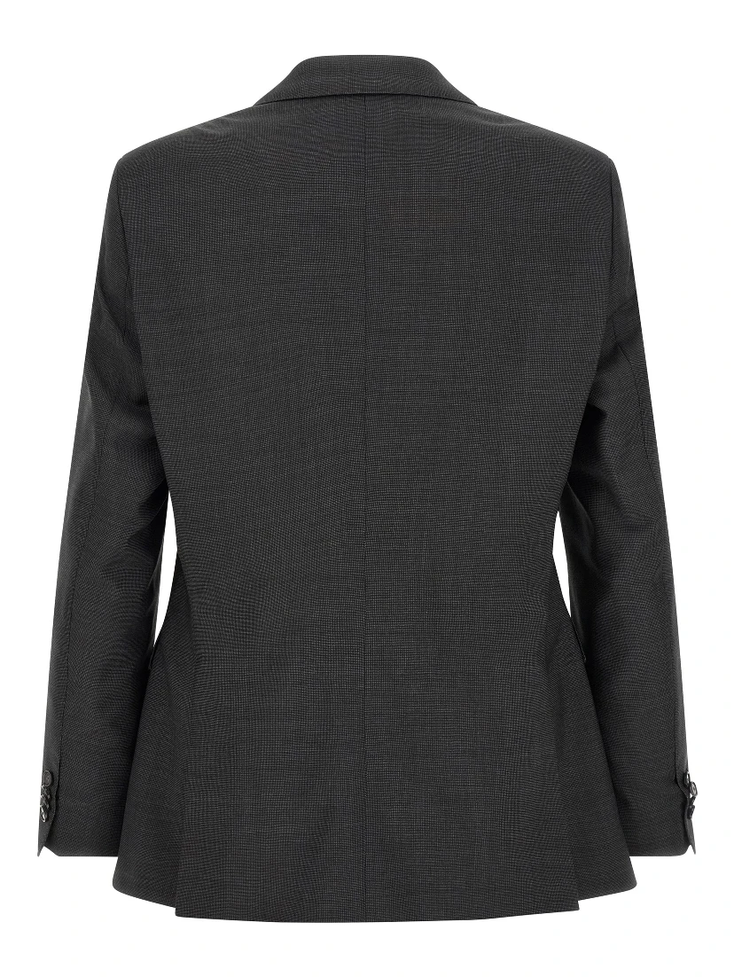 Gray Virgin Wool Two-Piece Suit